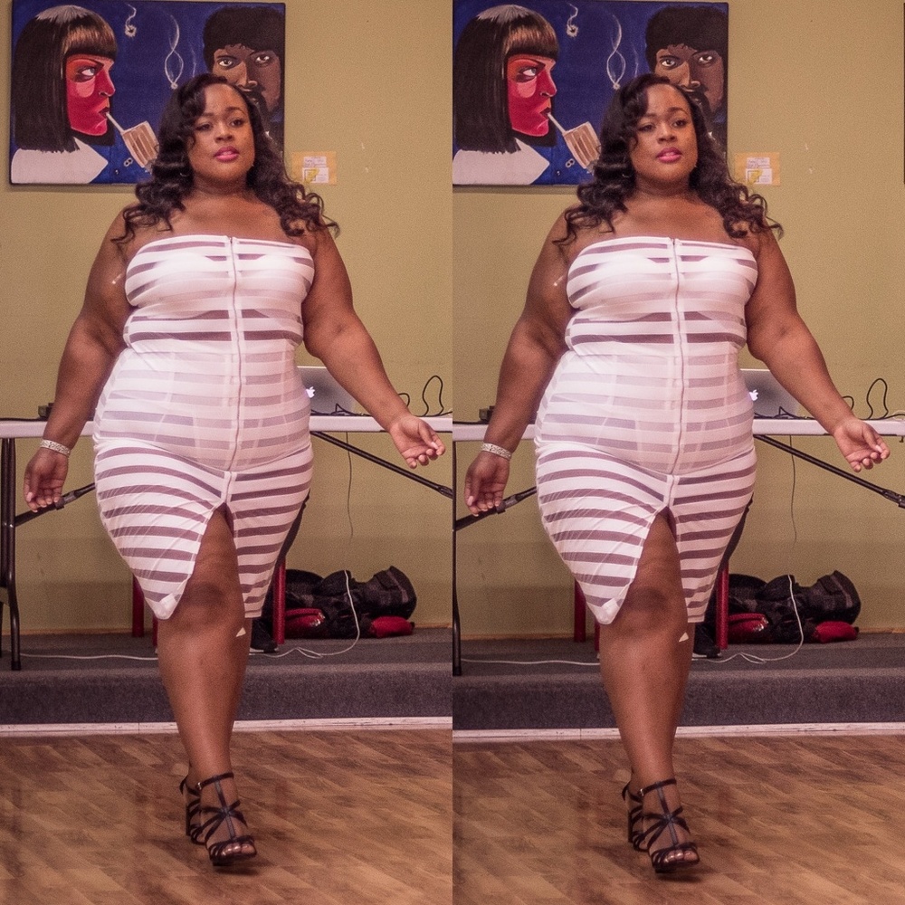 Plus size mesh dress/ Cover up